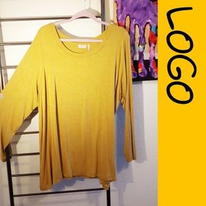 LOGO by Lori Goldstein tunic - Apple green